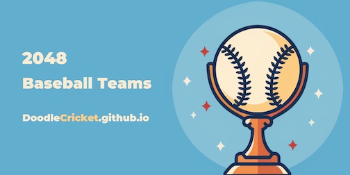 2048 Baseball Teams